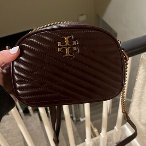 Tory Burch Small Kira Crossbody Chevron Bag in Purple